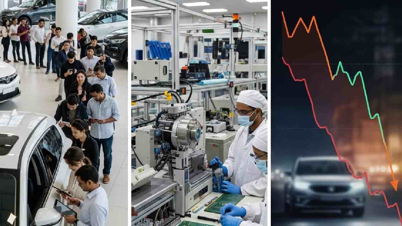 ev booking surges and tata share prices are falling